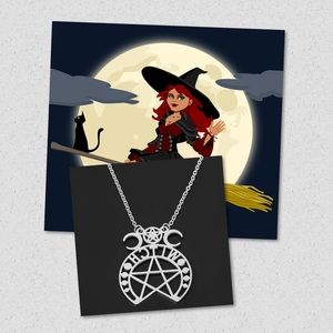 $4 Witch necklace stainless steel new $4 if bundled
